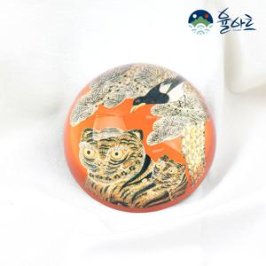 크리스탈 문진 민화 서진 서예문진 작호도 호작도 서예 도구 전통 까치 호랑이 굿즈 고급 선물 책 누르개 화방 인테리어