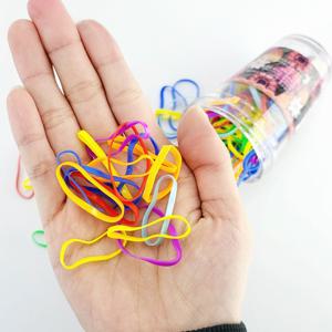 대용량 보틀 헤어끈 고무줄 머리끈 1통 130pcs 머리고무줄 고무줄머리끈 아기머리끈 유아머리끈