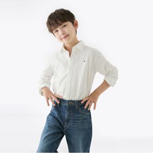 타미힐피거 스트레치 옥스포드 롱 슬리브 셔츠 (T42F6HSH10CBT1YBR)