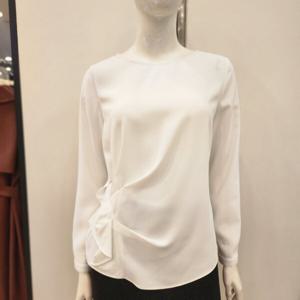 라운드  옆라인 주름블라우스 JA EF8-WRB500_DG