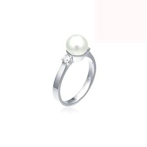 순은반지 화이트 반지 진주 실버 EBS-R-54 큐빅 은 은반지 순은반지 925실버반지 실버링