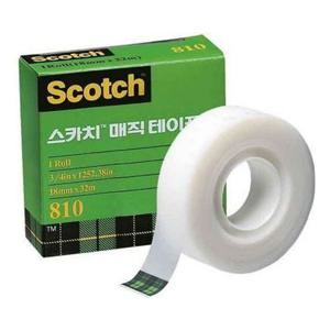 3M 매직테이프리필 810(12mmx18M) 부착 학용품 접착 아크릴 특수