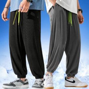 조거 작업 캐주얼 바지 냉장고 필수템 밴딩 운동 고무 트레이닝바지 와이드 밴딩 고무줄바지