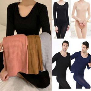 초경량 발열내의 상하 세트 남자 여자 얇은 내의 겨울 방한 성인 어른 내복 기모 보온