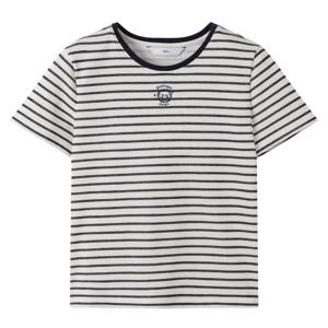 듀엘 하프 슬리브 스트라이프 티셔츠_D252MSM235