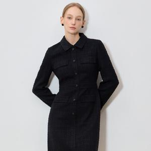 (SHESMISS)] 하이엔드 퀄리티 카라 트위드 원피스 (택가격: 498000원)