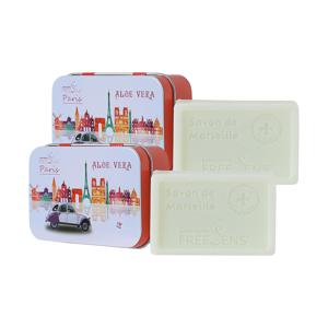 프리젠 파리 사봉 내추럴 마르세유 솝 세안 비누 - 알로에베라 2개