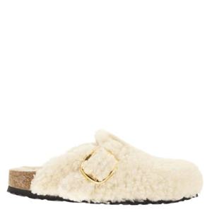 [해외직구] 25FW  BOSTON 보스톤 빅버클 테디 시어링 뮬 1025664 NATURAL