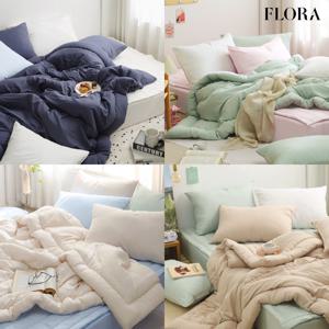 컬러랜드 먼지없는 세미마이크로 사계절 차렵이불 단품 및 세트 SS/Q 16 colors