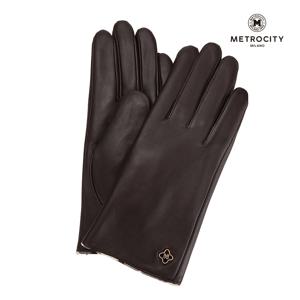 메트로시티 체크파이핑 여성 가죽장갑 MGLJ-L500