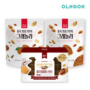 땅콩 크런치 납작 그래놀라 150g 2개입+땅콩버터 미니컵 1box