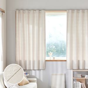 ON NEW 린넨스타일 3중방한 3도씨커튼 창문형 140x180 1장 베이지 높이조절밴드