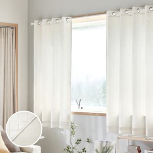 ON NEW 린넨스타일 3중방한 3도씨커튼 창문형 140x180 1장 화이트 아일렛타입