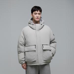 N244UDW100 쿠온 아웃포켓 구스 다운 점퍼 ICE GREY