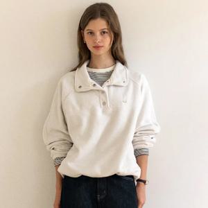 [아워호프] Hope Snap Fleece Sweatshirt - Ivory [H25WT-TS03-IVO]