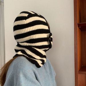 [브리치]  / 마스크 바라클라바 울 니트 넥워머 페이크 후드 모자