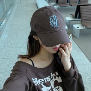 [브리치]  /  소두핏/레터링point  배색 자수 캐주얼 볼캡