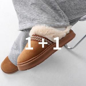 [브리치] 오엔엘 / 1 + 1 인디 키높이 남자 남성 겨울슬리퍼 털 방한슬리퍼 신발