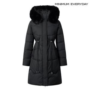 정상가:159,000 | [미니멈 에브리데이]스트링 후드 퍼 집업 패딩 점퍼 (EA4JJ019D)