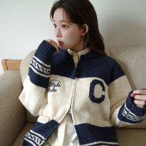 [택가: 189,000원] 코위찬 가디건 Navy CO2504KT31