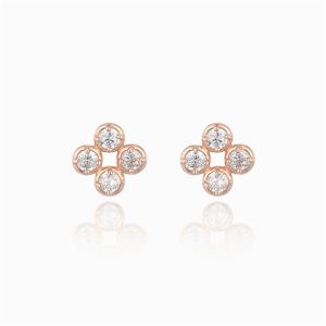 [GB] L-DIAMOND 클로버 14k GOLD 귀걸이 LEF23007D