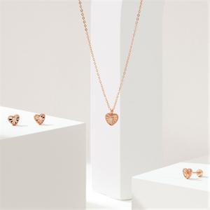 [GB] 하트 컷팅 스톤 포인트 14k GOLD 목걸이 LNN23011G