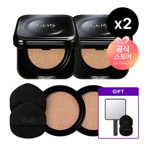 [NEW] 킬커버 파운웨어 쿠션 기획세트 [본품+리필] x2 [사은]블랙미러+퍼프2매