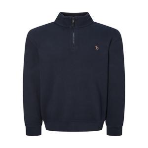 남성 [[24FW]] WHTS4D401N3 [스테디셀러] 네이비 단색 면 반집업긴팔티셔츠