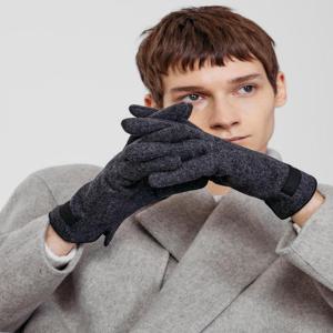 액세서리 [[25FW]] DCGV5F116G3 [남성장갑]다크그레이 울 DD로고 스마트폰터치 장갑