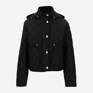 다이아몬드 퀼팅 디테처블 후드 크롭 자켓 8072798