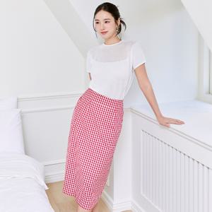 [최초가 69,900원]셀렙샵 에디션 25SS 깅엄체크 스커트