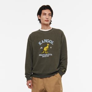 빈티지 캥거루 오버핏 스웨트셔츠 1787 카키