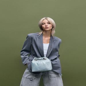 카이아 데님 체인핸들 토트백 - 데님 블루 CK2-20782436-1