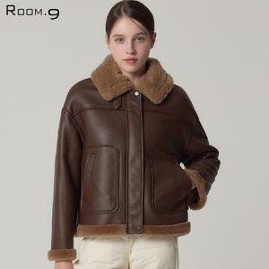 (Room.9)] 양모100 에비뉴 보머 레더 무스탕 (택가격: 318000원)