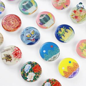 스마트톡 핸드폰 민화 작호도 핑거 그립 톡 홀더 호작도 굿즈 까치호랑이 에폭시 휴대폰 거치대 손잡이 폰거치대 악세사리