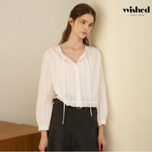 정상가:69,000원 ㅣ 페미닌 레이스 긴팔 블라우스 (WICCBL012)