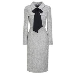 [롯데백화점][제이제이 지고트]배색 타이 재킷 H라인 원피스 GPAM0OP921