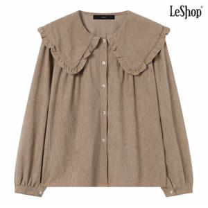 정상가:59,000원 ㅣ 세일러 카라 셔링 골덴 블라우스 (DP4BA004A)