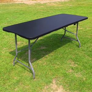 (브로몰딩 테이블 1800 블랙) 칼루스 접이식 캠핑테이블 야외 행사용 이동식 매대