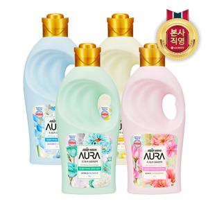 샤프란 아우라 섬유유연제 1L 4개 구성 골라담기 [4종]택1