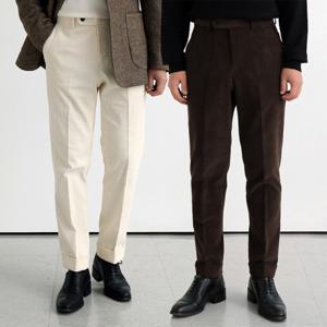 남성 슬림 테이퍼드 코듀로이 슬랙스 카브라 골덴팬츠