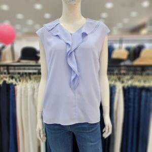 여성 정장 24신상 민소매 프릴 쉬폰 이너 블라우스 브랜드JEU4WRB0910_US