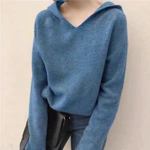 [하프클럽]  로브런 봄 가을 여성 루즈핏 니트 후드 티셔츠