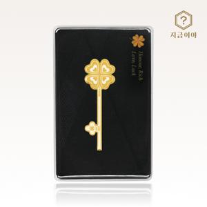 24K 순금 99.9 네잎클로버 황금열쇠 1g