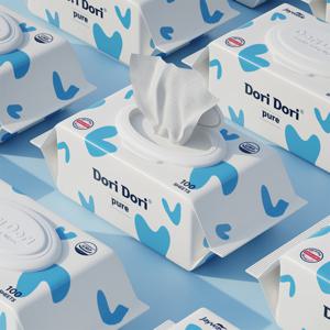 퓨어 물티슈 캡형 100매 10팩