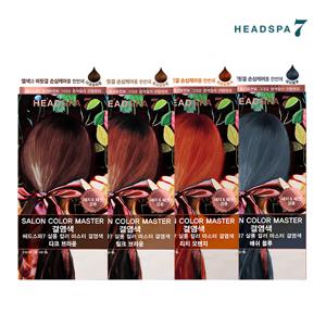 살롱컬러마스터 결염색 4종 택1 (염색+새치겸용) (다크브라운/밀크브라운/리치오렌지/애쉬블루)
