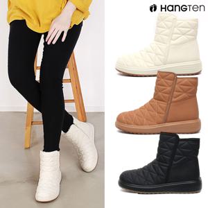 HT-Y2501 겨울 털안감 누빔 퀄팅 부츠 따뜻한 방한 방수 로우 스노우부츠