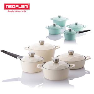 네오플램 에콜론 냄비 캐럿 4종 세트