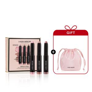 [25 홀리데이] 크렘 드 라 크렘 캐비어 스틱 아이 트리오[+새틴 파우치]