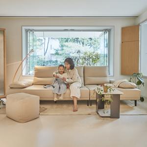 알로소 카포네그랑 4인소파 가죽소파 (스윙소파)